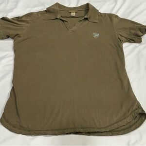 Diesel Olive Green Short-Sleeve Polo